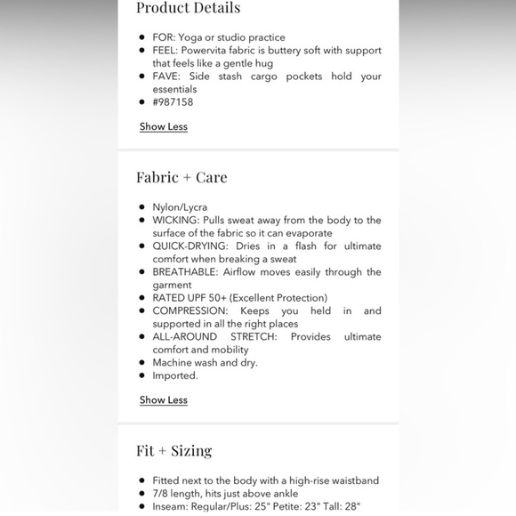 LIKE NEW Athleta Salutation Cargo 7/8 Tight - Picture 7 of 7